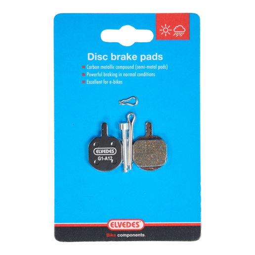 74.6862MC ELVEDES Schijfremblokken Metallic Carbon Zwart set