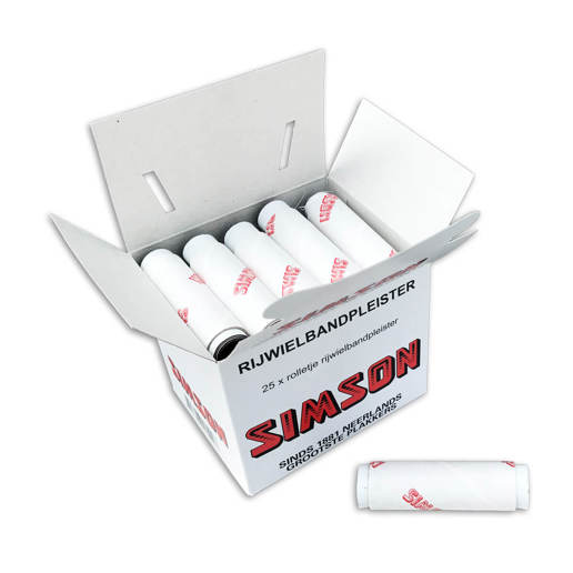 441.020544 SIMSON Simson rijwielbandpleisters (25 stuks) 7 x 20 cm